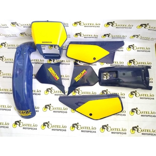 Kit Carenagem Farol + Kit Completo Xlx 350 Azul -adesivada