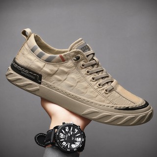 Tênis De Moda Masculina Casual Malha Confortável Esportivo Respirável Elástico Vulcanizado Antiderrapante Sapatos Planos Masculinos