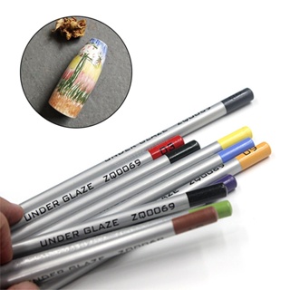 Arte De Cerâmica Underglaze Gancho Colorido A Linha Lápis De Colorir Faça Você Mesmo Pintado À Mão Pintura E em Oferta na Shopee