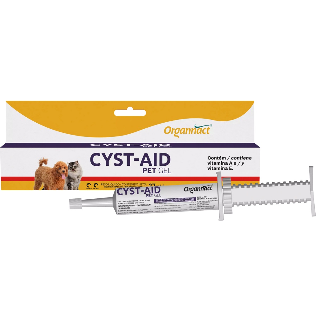 Cyst Aid Pet Organnact Gel 27ml Suplemento Renal Cães e Gatos em Oferta na Shopee