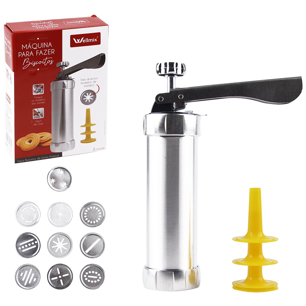 Máquina Para Fazer Biscoitos, Bolachas Em Inox - Wellmix
