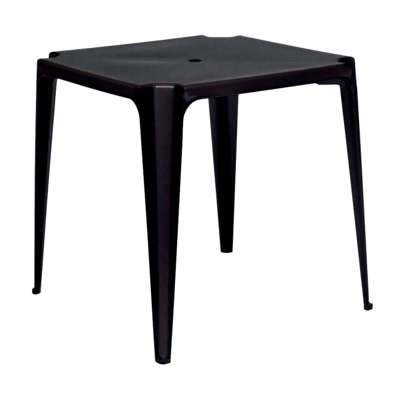 Mesa Plástica Bela Vista 70cm Preta 15151003 MOR em Oferta na Shopee