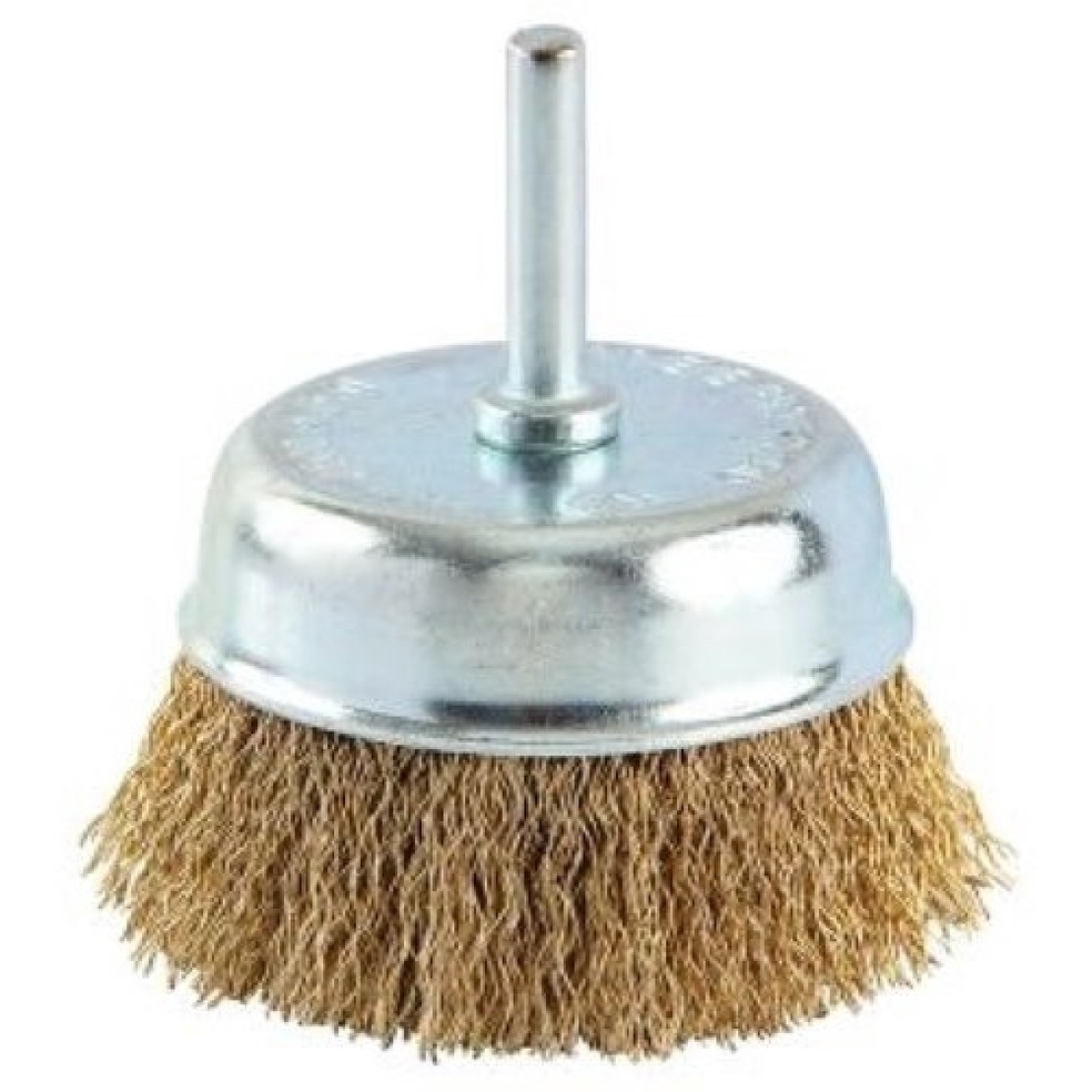 Escova Copo De Aço Com Haste 75mm Vila