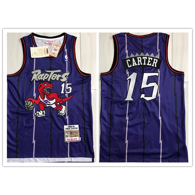 Premium version nba Toronto Raptors No.15 Carter purple basketball jersey