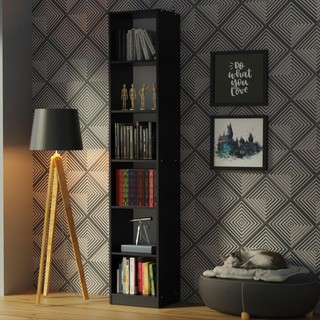 Estante Livreiro Madesa 6906 com 6 Nichos - Preto em Oferta na Shopee