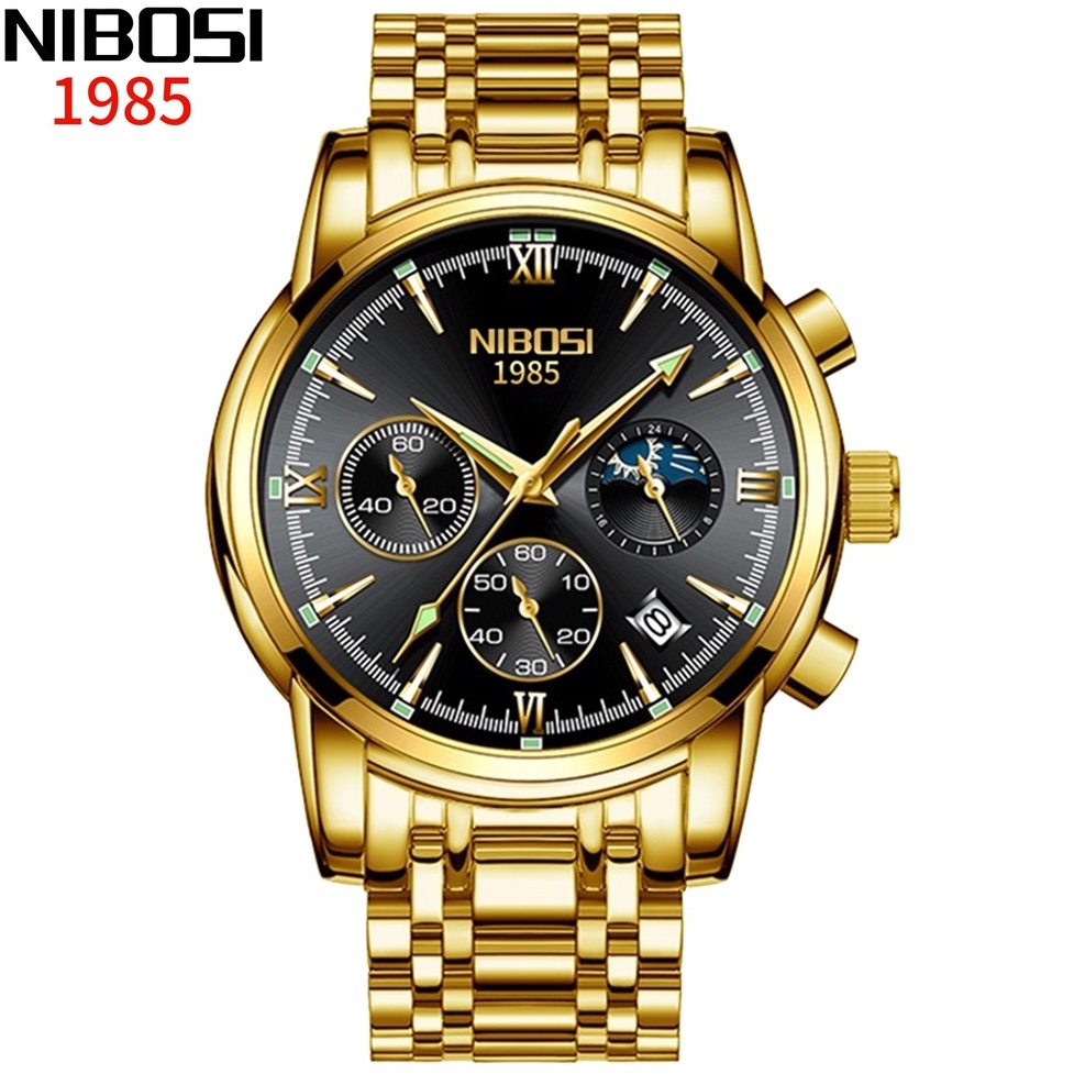 NIBOSI 2516 Relógio Masculino Cronógrafo De Quartzo à Prova D'água De Luxo Original Para Homens em Oferta na Shopee