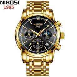 NIBOSI 2516 Relógio Masculino Cronógrafo De Quartzo à Prova D'água De Luxo Original Para Homens