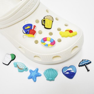 Crocs Jibbitz Pinos Novos Equipamentos De Praia Botão De Encanto Para Sapatos De Bricolage