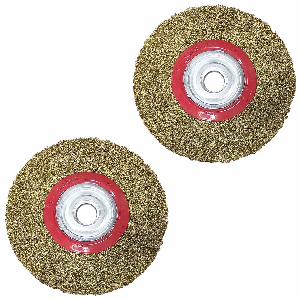 2 Un Escova Circular Latonada 6" X 3/4" Moto Esmeril DISFLEX