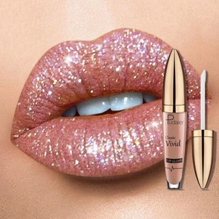 Brilho Labial Em 18 Cores Diamante À Prova D