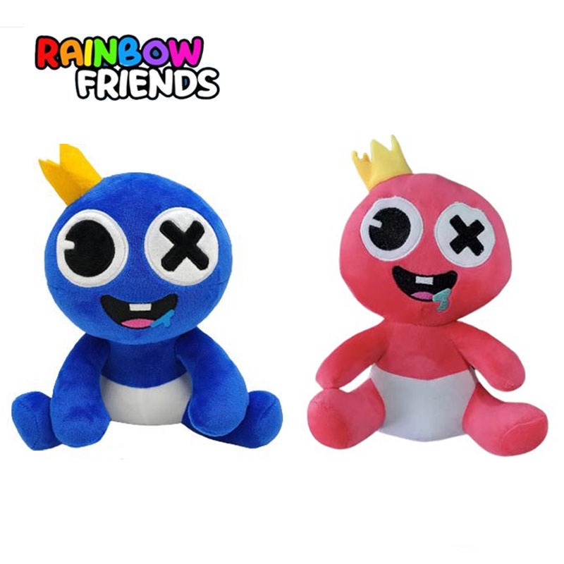 Roblox Rainbow Friends Baby Pink Blue Plush Toy Soft Stuffed Hug