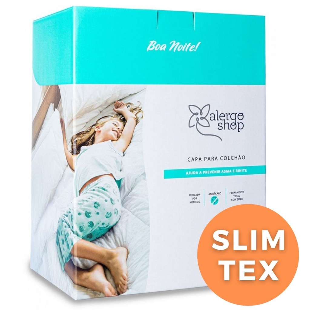 Capa Antiácaro Colchão Casal Queen Slim Tex 30cm - Alergoshop