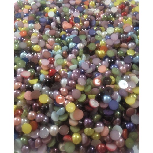 Meia Pérola 6mm 1000 Pcs Colorida Sem Furo Promoção