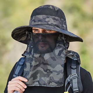 Chapéu De Sol Pesca Masculino Camuflado Verão De Balde Exterior