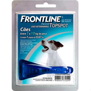 Frontline Top Spot P Cães 01kg a 10kg 0,67 Ml 1 Dose Antipulgas Para Cachorro em Oferta na Shopee