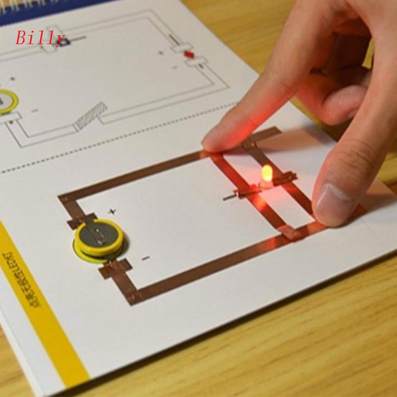 Billy 20m Cobre Adesiva Condutiva Uma Face Para Circuitos Reparo Artesanato Shielding Grounding