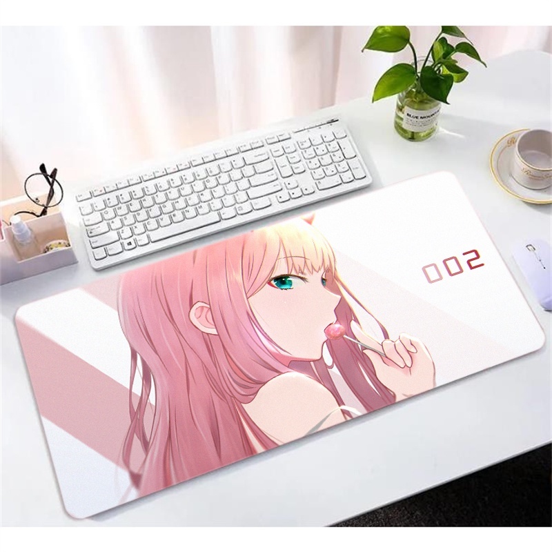 Zero Two Darling In The Franxx Mouse Pad Acess Rios Grandes Para Jogos Tapete De Xxl Teclado