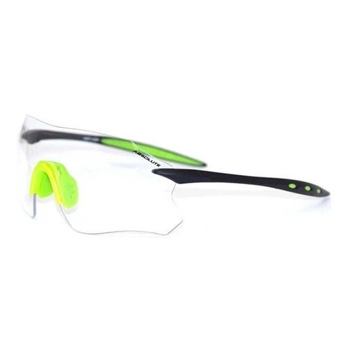 Oculos Absolute Prime Sl Preto Verde Neon Lente Transparente