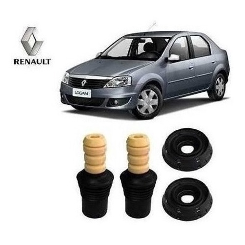 2 Kit Batente Coxim Amortecedor Dianteiro Renault Logan 07/.