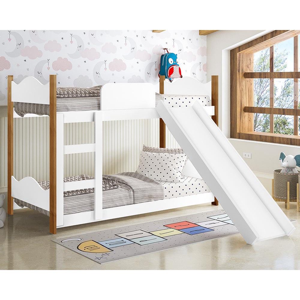 Beliche Quarto Infantil Encanto com Escorregador em Oferta na Shopee
