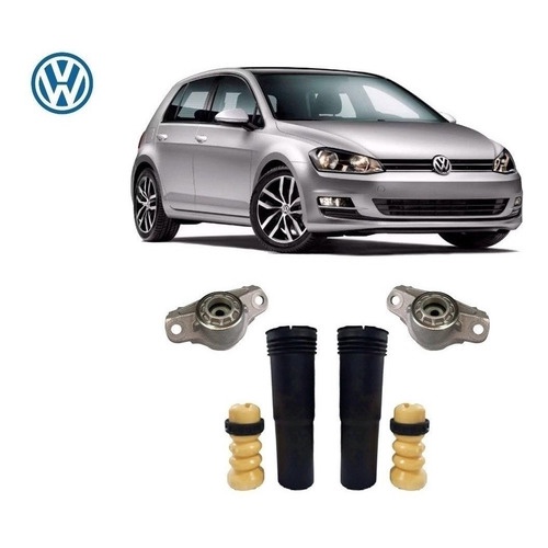 2 Kit Coxim Batente Traseiro Golf Tsi (2014 Até 2019) - Novo