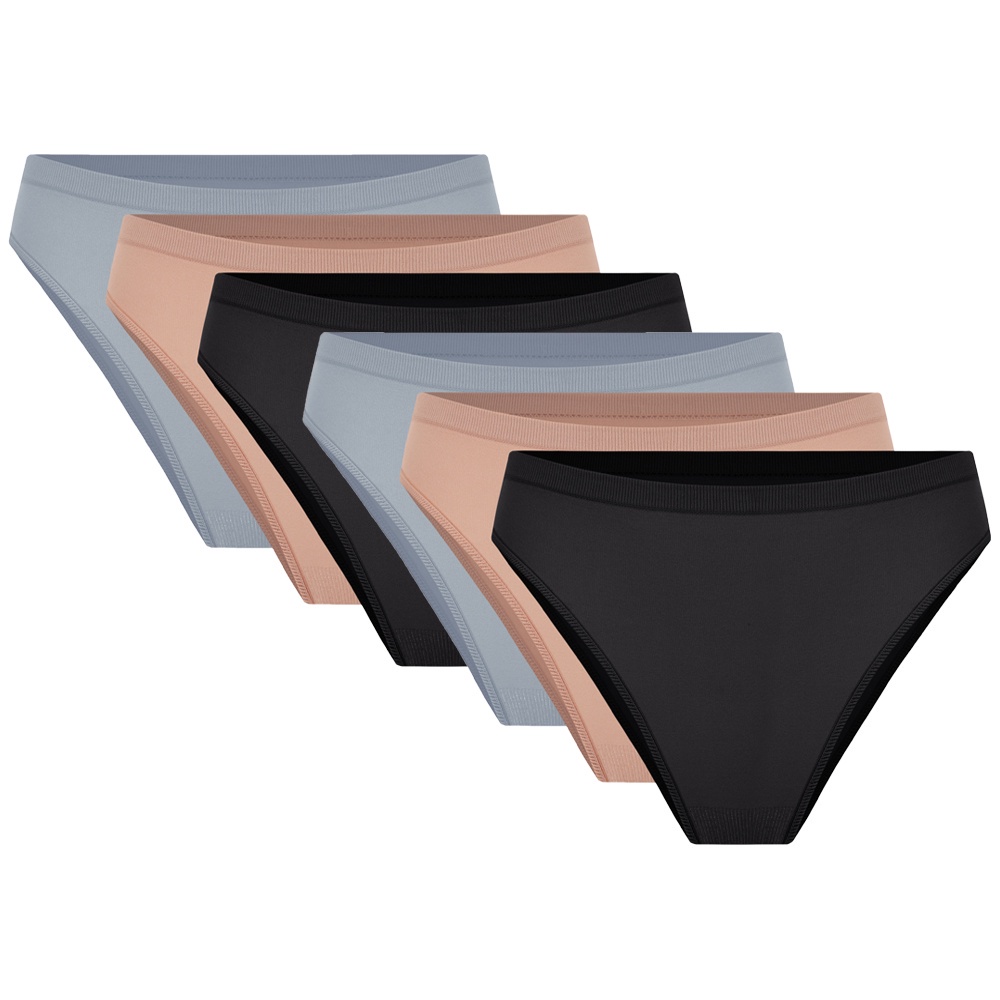 Kit C/6 Calcinhas Trfil Biquíni de Poliamida - 0005 - 5726 em Oferta na Shopee