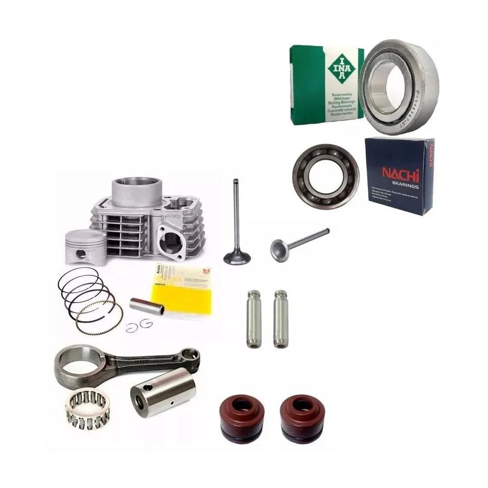 Cilindro Motor Biela Rolamentos Virabrequim Cg Titan 150 Fan