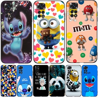 Capa Global Para Xiaomi Redmi Note 11 4G/11S Traseira Preta tpu Desenho Animado animal Carro