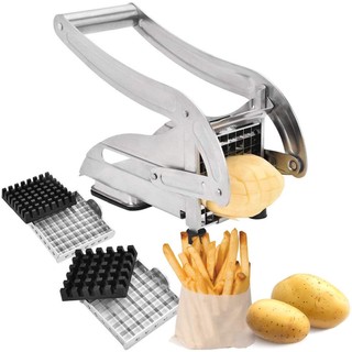 Cortador Batata Palito Fatiador Legumes Fritas Inox Manual Portátil Profissional Cozinha