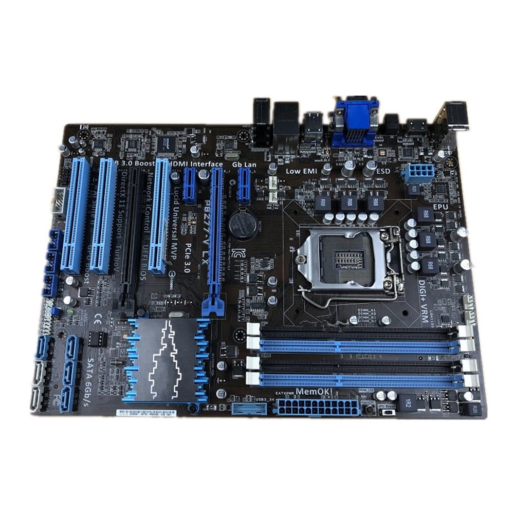 Para P8Z77-V LX Placa-Mãe De Mesa Z77 Soquete LGA 1155 i3 i5 i7 DDR3 32G ATX UEFI BIOS Principal Original À Venda 0JWQ