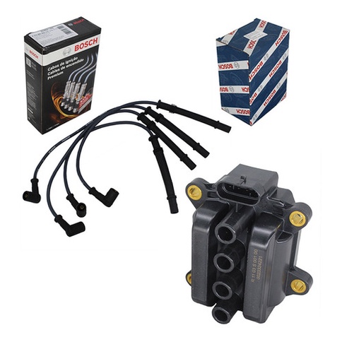 Kit Bobina E Cabo De Vela SANDERO 1.0 16V 2007/2016 1.0 16v Bosch