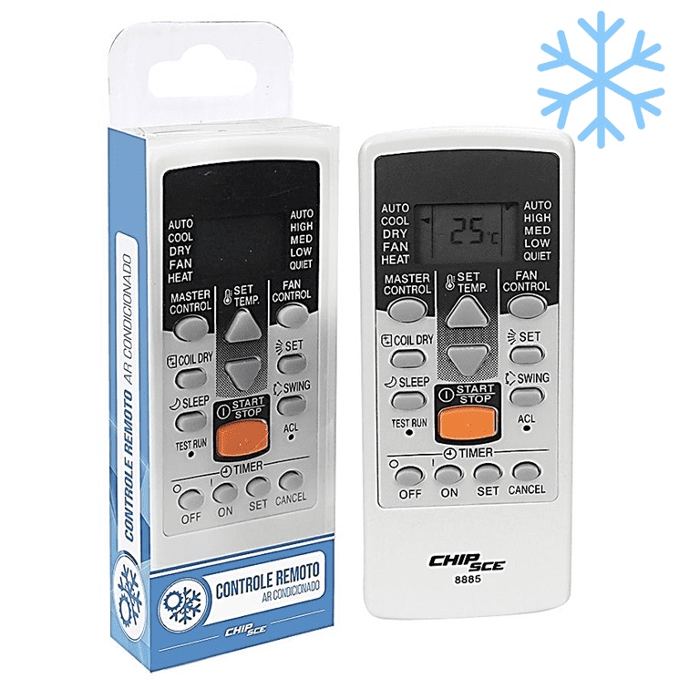 Controle Remoto Ar Condicionado Para Uso Em Aparelhos Compatível AST9LSACW 0268885