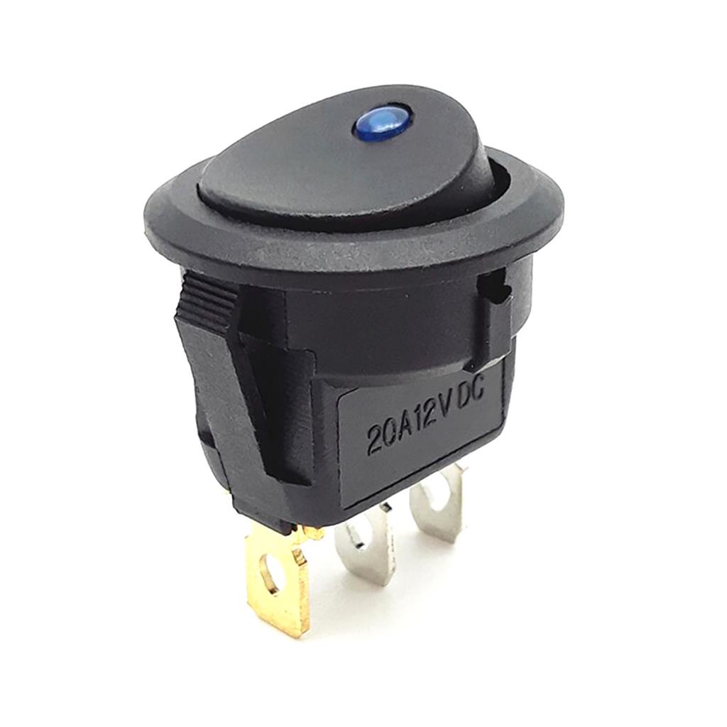 Interruptor Botão Chave Liga Desliga On Off Redondo 20mm Com Led ...