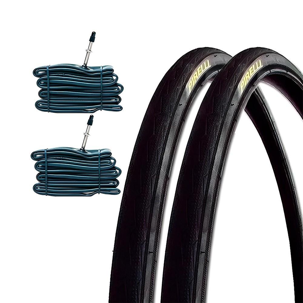 Par Pneu Pirelli Alpha Speed 700 x 23 + 2 Câmara Kenda 700 em Oferta na Shopee