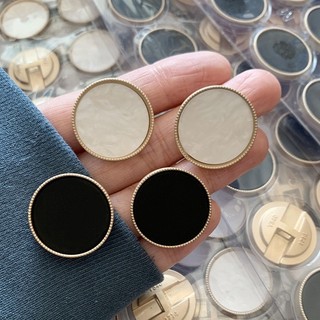 5Pcs/set 18/20/23mmFlat Dripping Oil Metal Manualidades Botões Para Fatos Acessórios Diy Costura De Roupas
