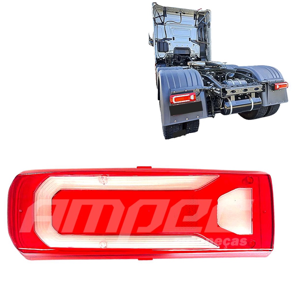 Lente Lanterna Traseira MB Mercedes Novo Actros Axor LED em Oferta na Shopee