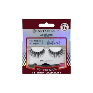 Absolute new york istabeauty ruby 002 cílios postiços curto preto 1 par em Oferta na Shopee