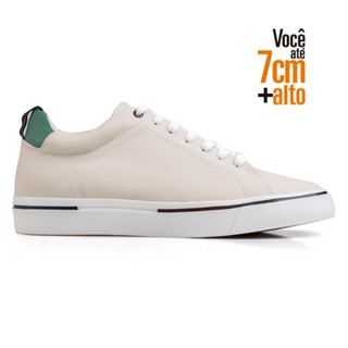 Tênis Rafarillo Com Elevação Masculino Couro Conforto
