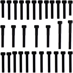 Kit parafusos aço liga tampa motor lateral esquerda+direita+paralama+tampa válvula CG125 Titan ES/KSE 2000 a 2004 Honda