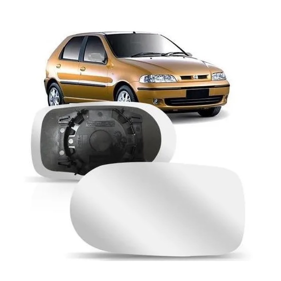Lente Espelho Retrovisor Palio Fire 2000 2001 2002 C/ Base