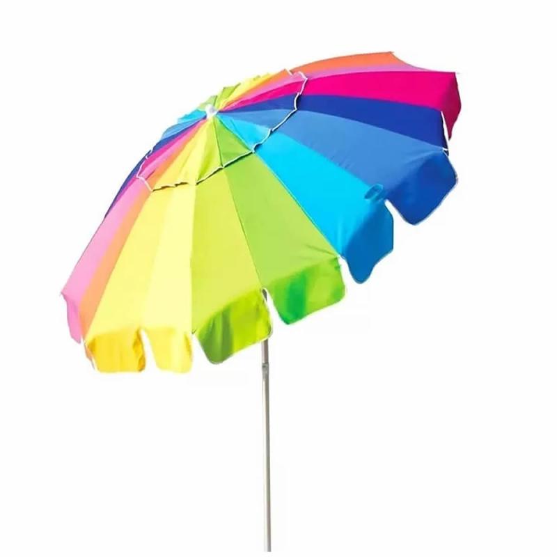 Guarda Sol Articulável Rainbow 2,20m Poliéster Alumínio Mor em Oferta na Shopee