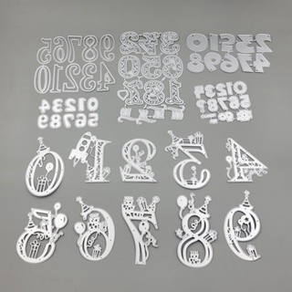 Vários Alfabetos E Números Corte De Metal Morcelas De Papel Gravação De Stencil Cartão De Boas Festas DIY Artesanato Letras em Oferta na Shopee