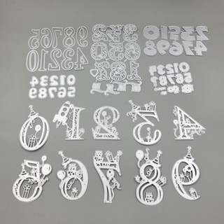 Vários Alfabetos E Números Corte De Metal Morcelas De Papel Gravação De Stencil Cartão De Boas Festas DIY Artesanato Letras