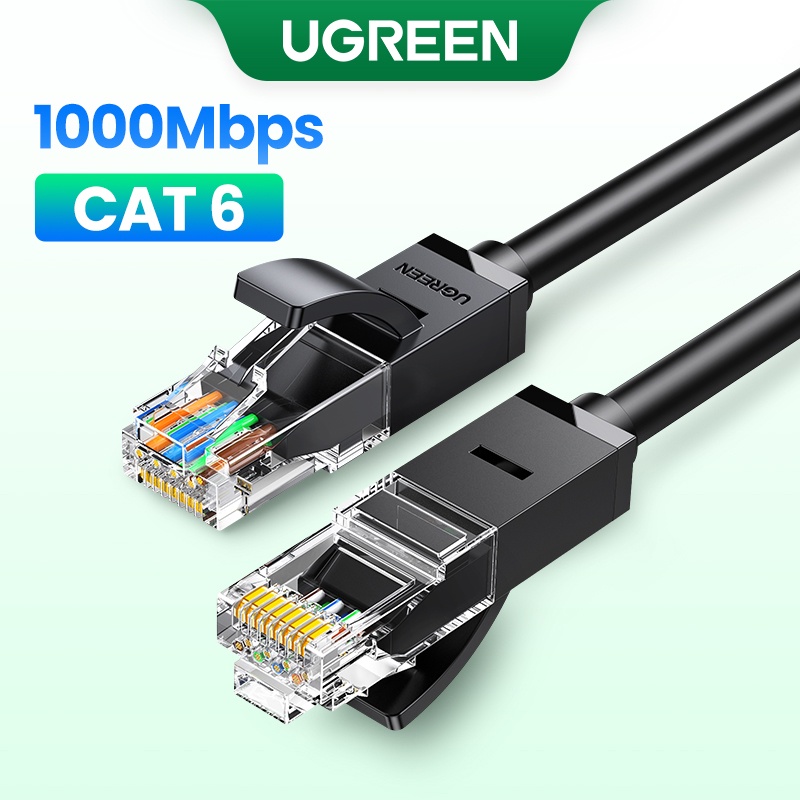 Cabo Ethernet Ugreen 1000Mbps Cat 6 Rede Lan UTP Gigabit Fio De Para Roteador RJ45 Laptop Cat6 - Computers & Accessories