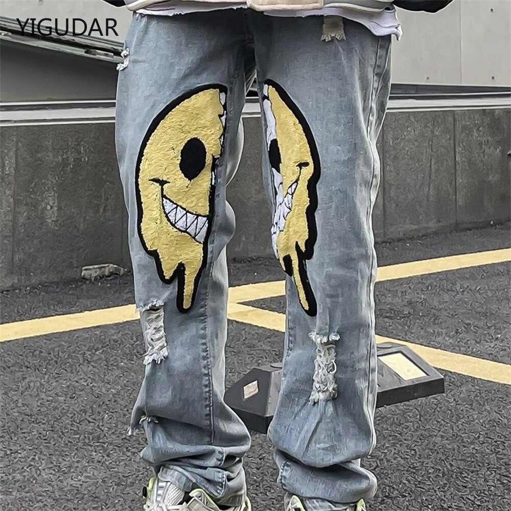 Calça Streetwear Y2k Masculino Hip Hop