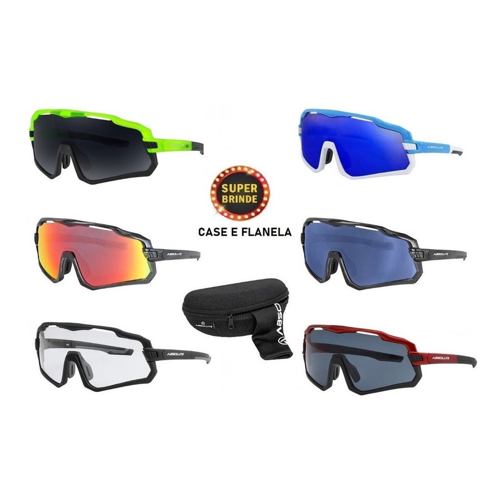 Óculos Ciclismo Bike Esportista 400uv Absolute Wild Corrida - Sports & Outdoors