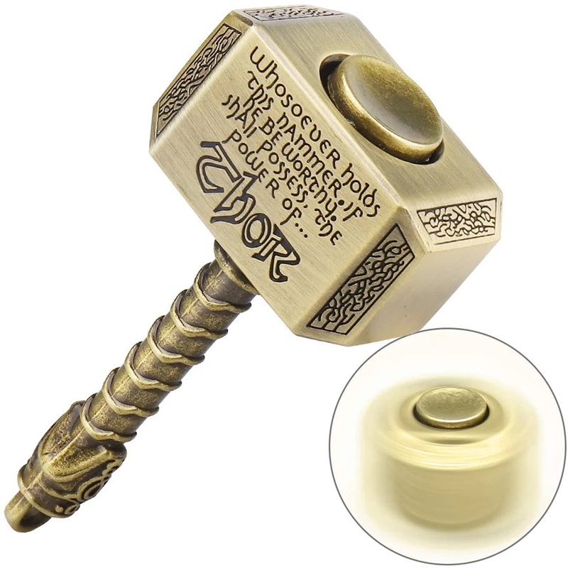 Fitget Dedo Giroscópio Rotador Metal Martelo Descompressão Anti Ansiedade Brinquedos Presente De Natal Adulto Crianças D em Oferta na Shopee