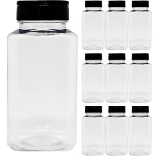 Kit 24 Potes De Plastico 350ml Porta Tempero Com Tampa Dosadora Dupla em Oferta na Shopee