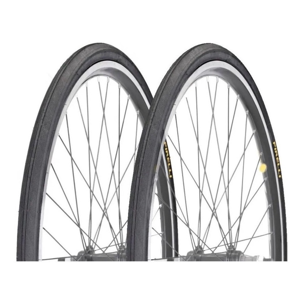 Par Pneu Pirelli Jet Caju 27 X 1.1/4 Bike Monark Caloi 10