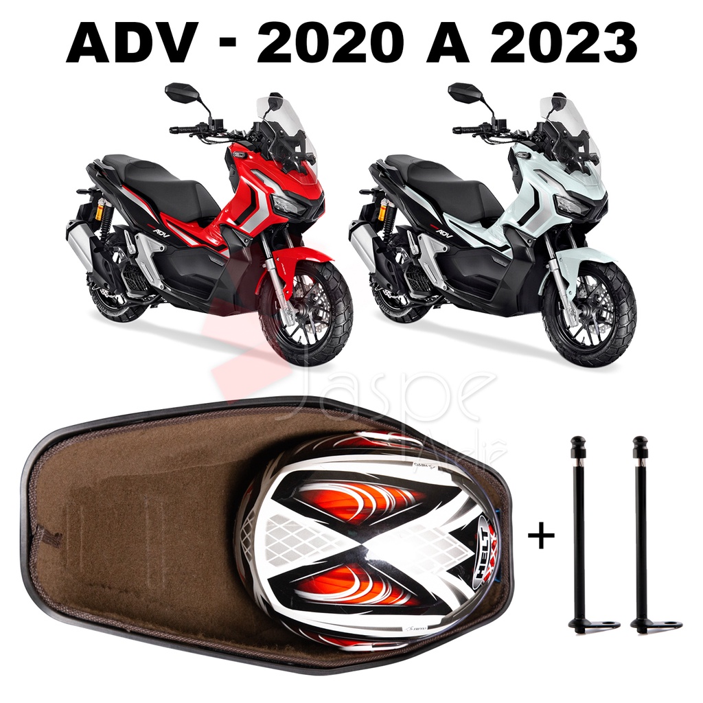 Forração Honda ADV 150 2020 2021 2022 2023 2024 Baú Forro Marrom Scooter + 2 Antena